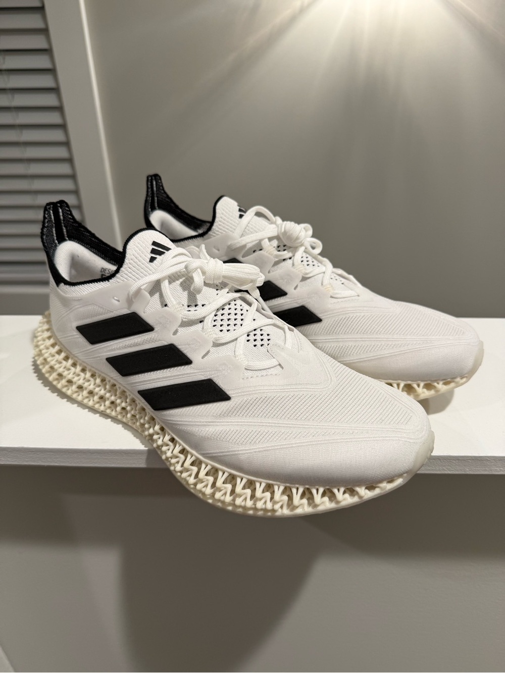 White & Black Adidas 4DFWD 4